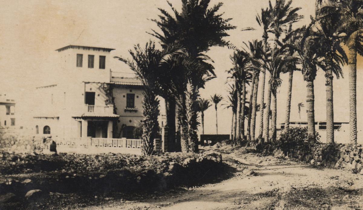 Fotografía de 1925 de la desembocadura del Barranquillo don Zoilo.