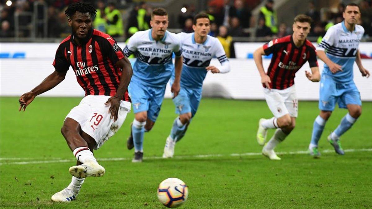 Kessié dio la victoria al Milan ante la Roma desde el punto de penalti