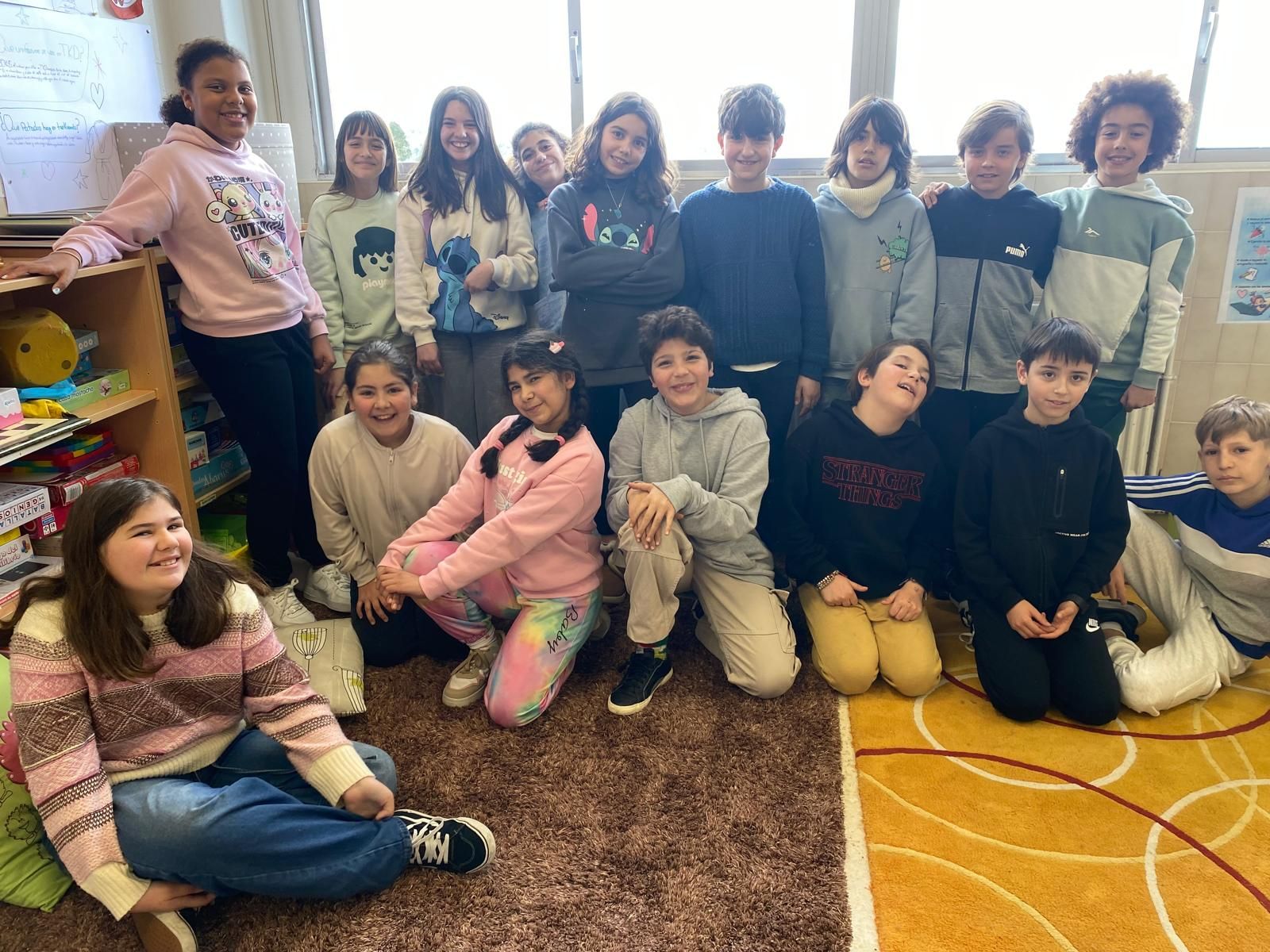 A clase de 5ºA do CEIP de Chans-Bembrive.