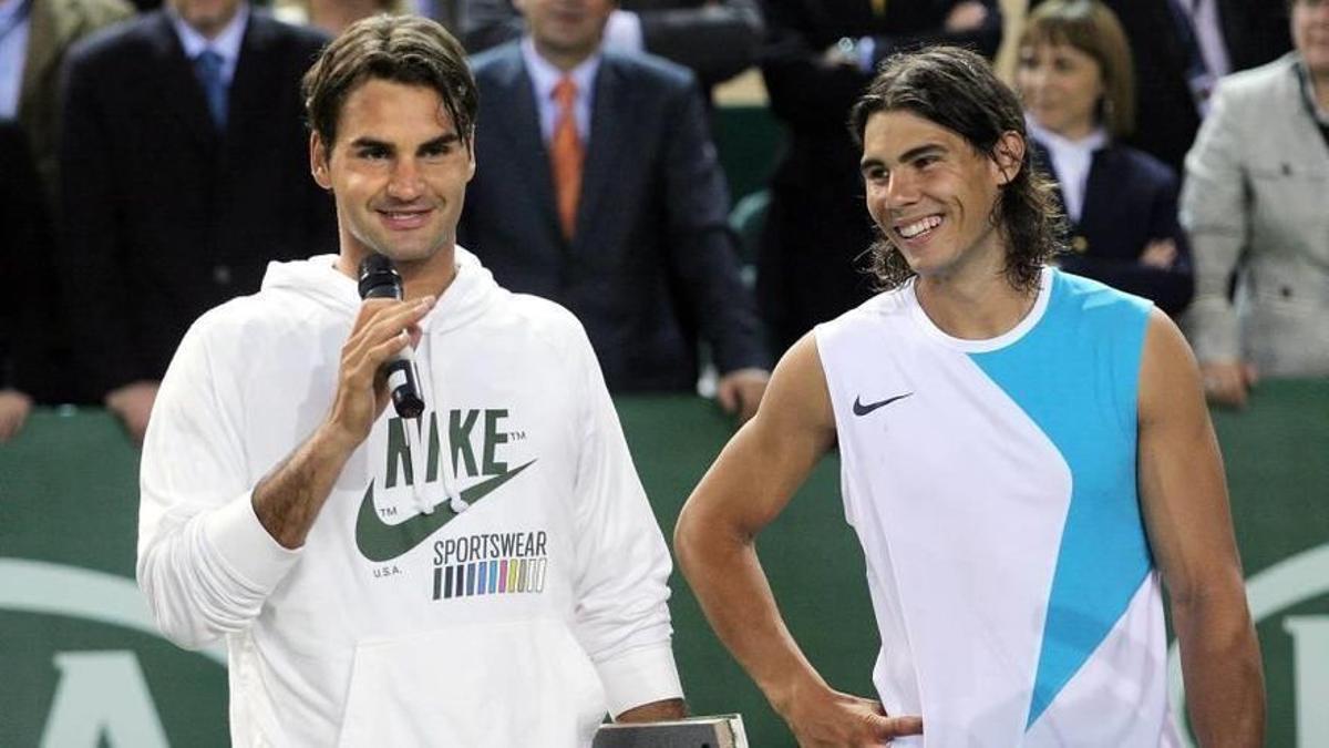 Roger Federer y Rafa Nadal.