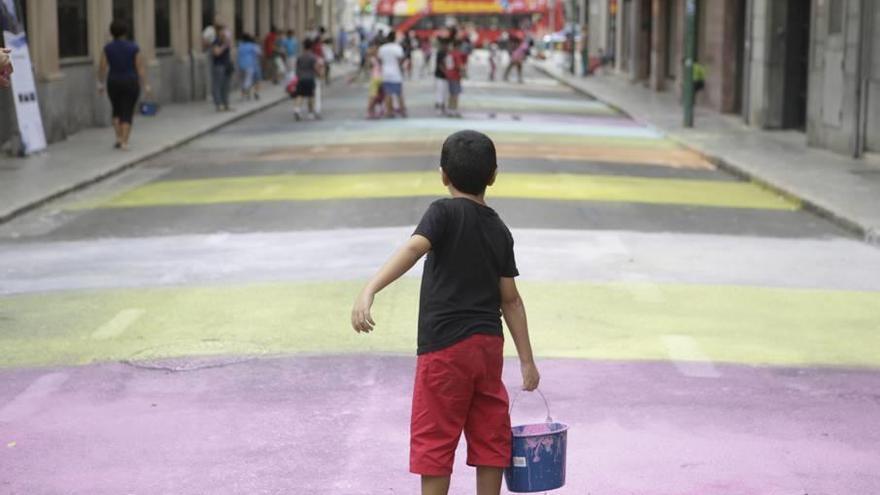 Imagen del tramo de la calle Costa i Llobera utilizado el año pasado para actividades lúdicas.