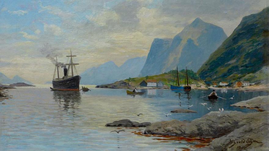 El gran restaurador del patrimonio asturiano expone ahora su arte: Jesús Puras llega a Luarca