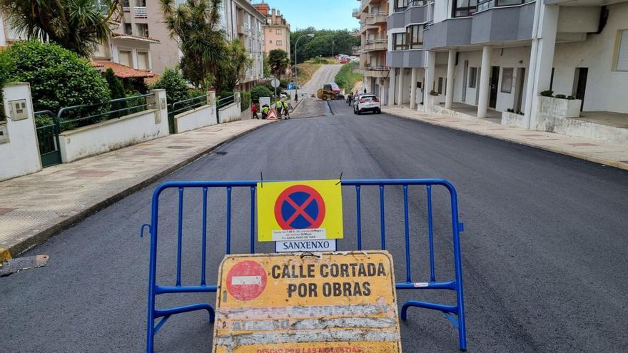 Una de las calles cortadas por el plan de asfaltados.