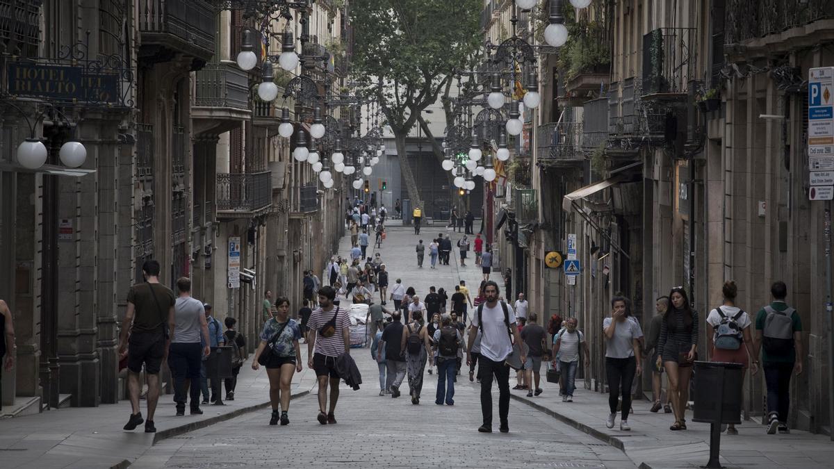 La calle de Ferran de Barcelona.