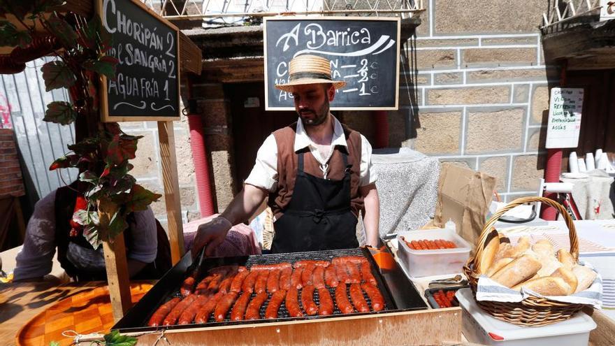 Un puesto de choripanes en la Reconquista