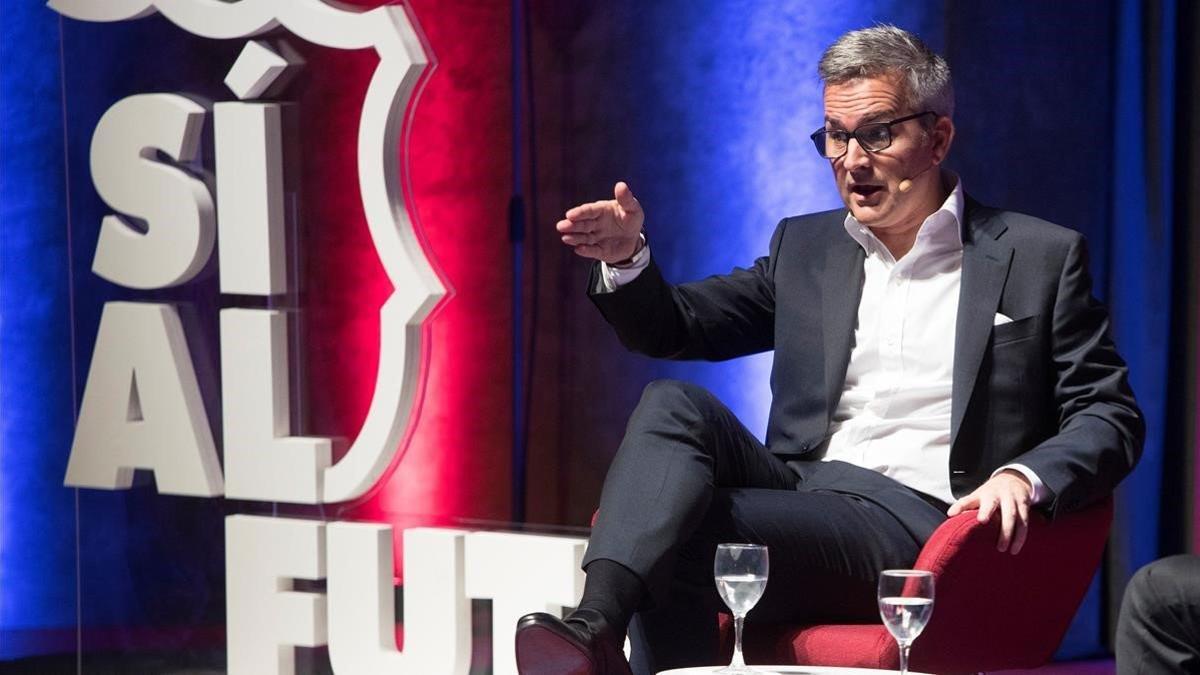 Víctor Font, en el acto de presentación de su proyecto.