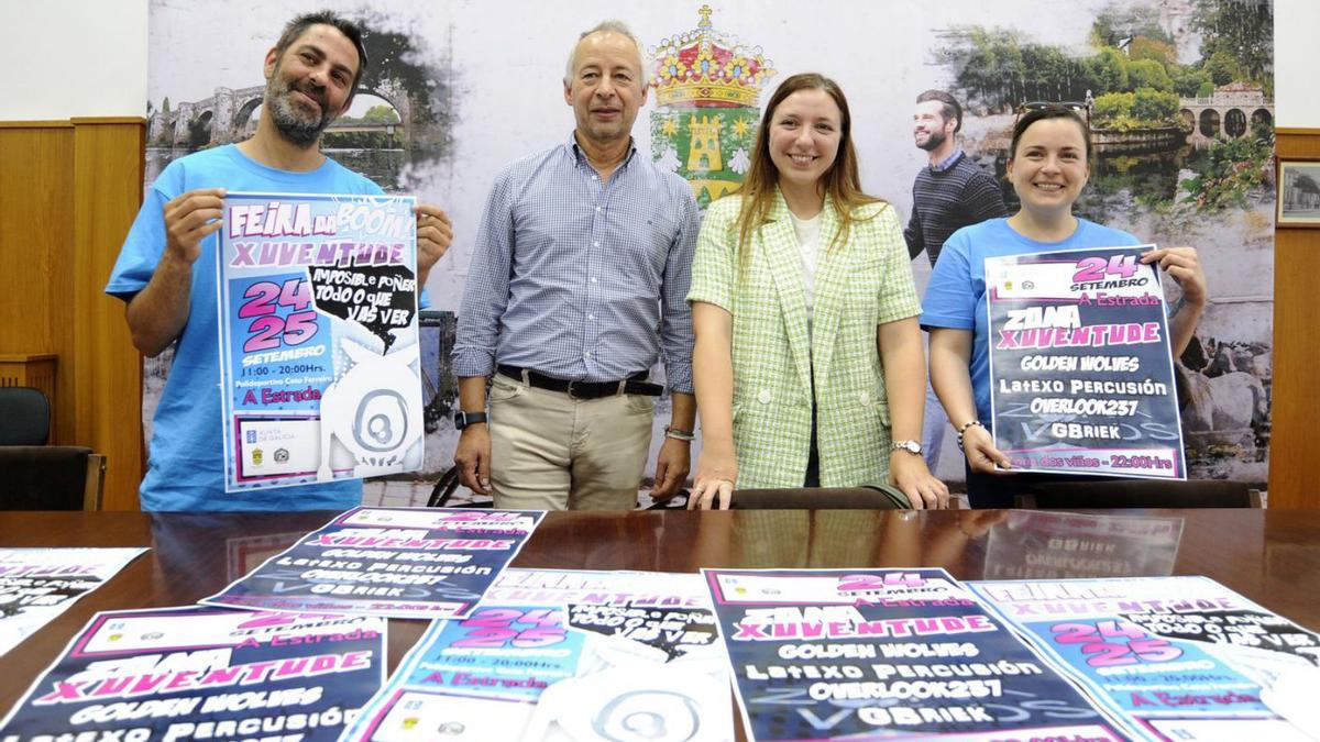 Alonso, Constenla, Pichel y Sánchez, durante la presentación de la feria. |  // BERNABÉ/JAVIER LALÍN