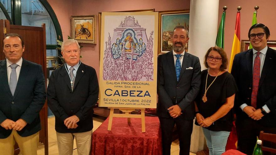 Bullicioso cartel de Pedernal para la Virgen de la Cabeza