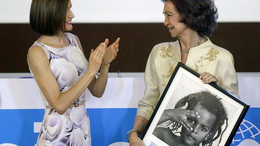 La reina Letizia a la reina Sofía: "La palabra suegra nunca ha sonado mejor"