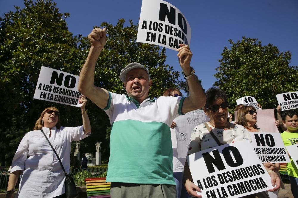 Protesta de los vecinos de La Camocha