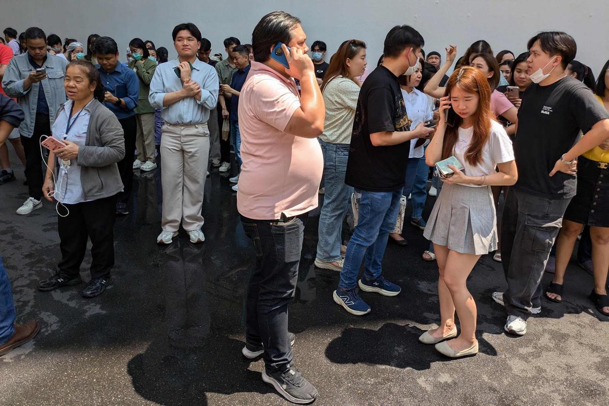 Destrucción y caos en Bangkok tras el terremoto con epicentro en Birmania