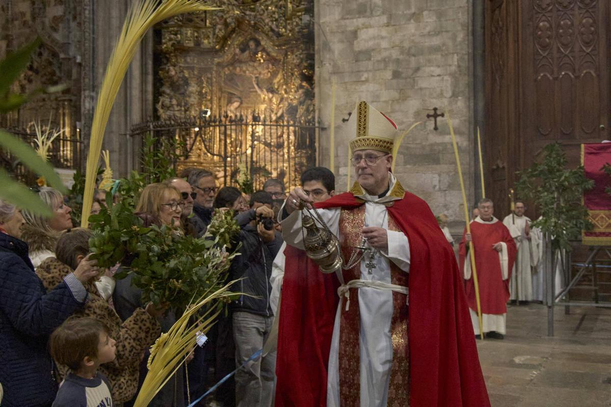 La benedicció de Rams a la Catedral de Girona en imatges La benedicció de Rams a la Catedral de Girona en imatges