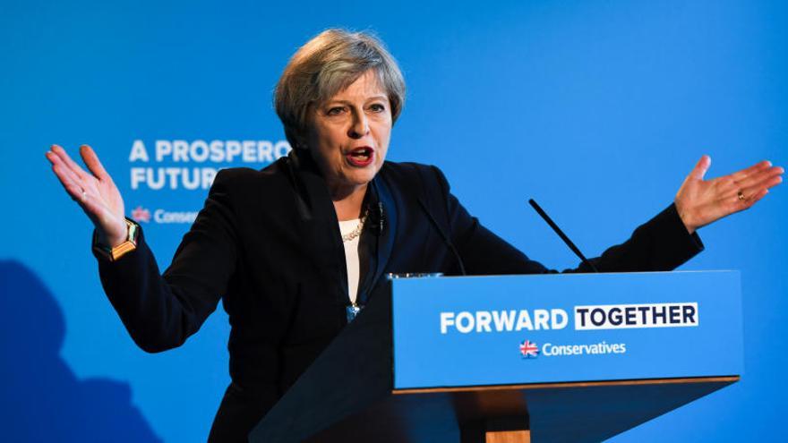 Theresa May aspira a ganar las elecciones del 8 de junio.