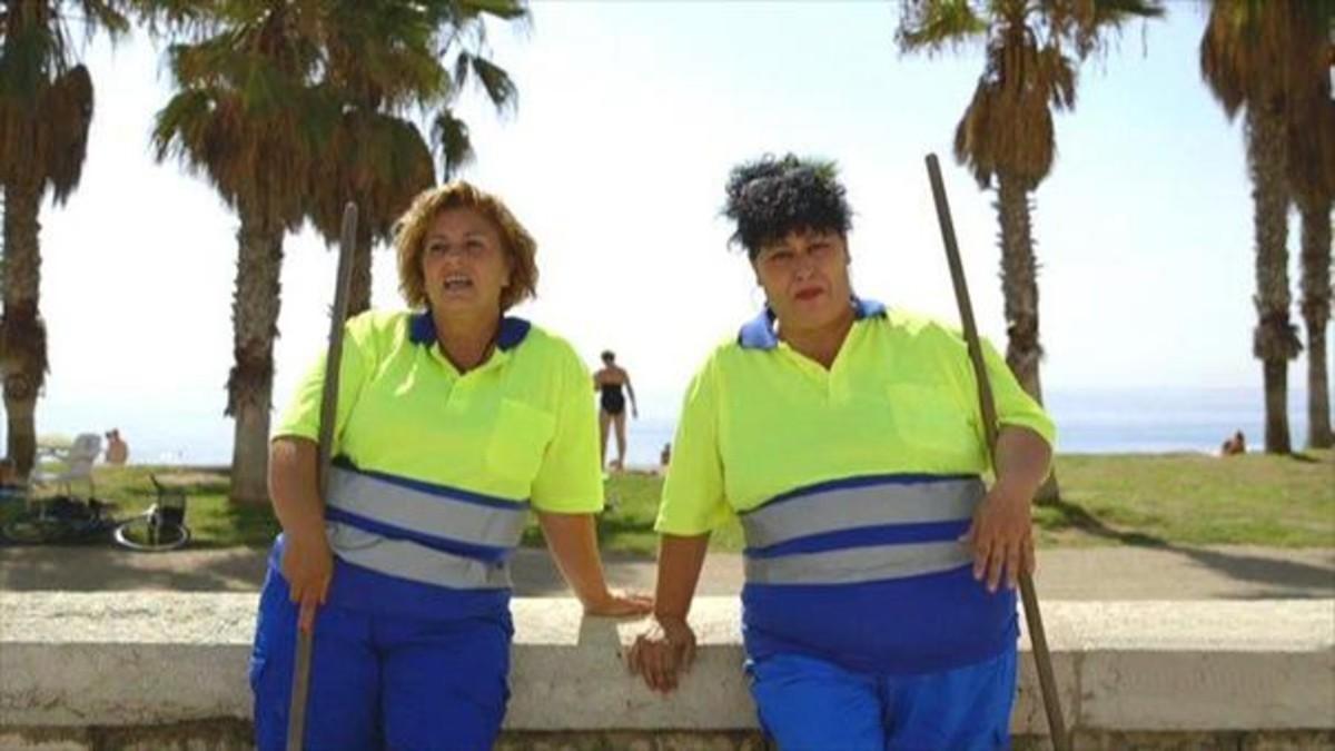 La Virginia i la Filo, treballadores de la neteja de Màlaga, van intervenir en el programa de Tele 5 ’Sentido común’. La Virginia i la Filo, treballadores de la neteja de Màlaga, van intervenir en el programa de Tele 5 ’Sentido común’.