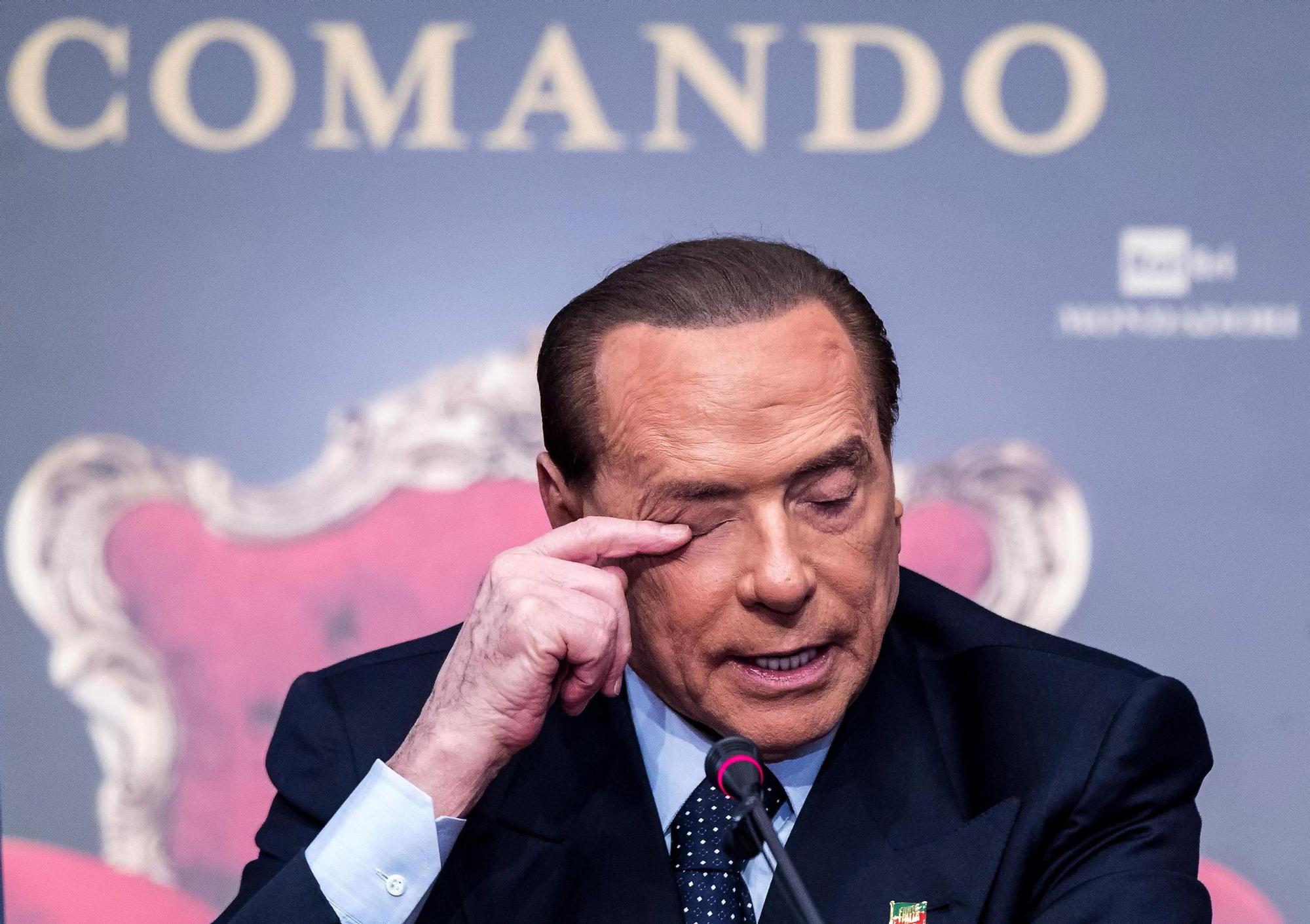 Silvio Berlusconi, en una comparecencia ante los medios.