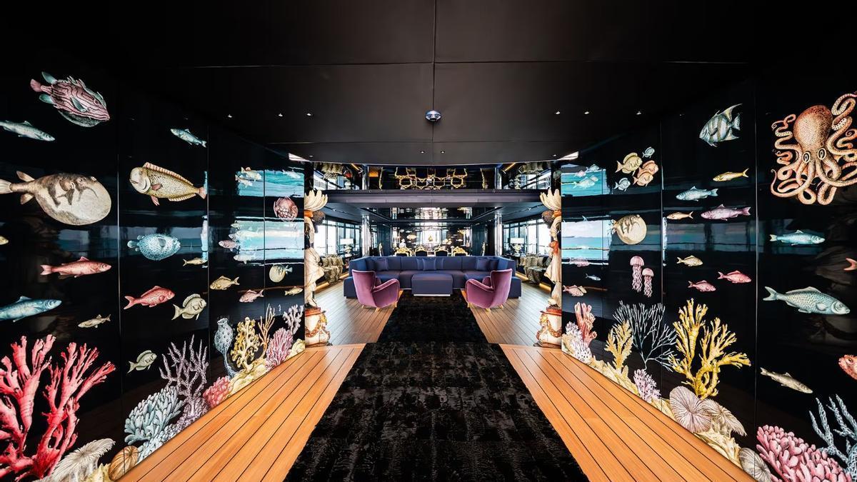 El interior del 'Regina d’Italia', el lujoso yate de Stefano Gabbana.
