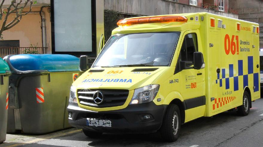 Un herido en una colisión entre tres coches en Ourense