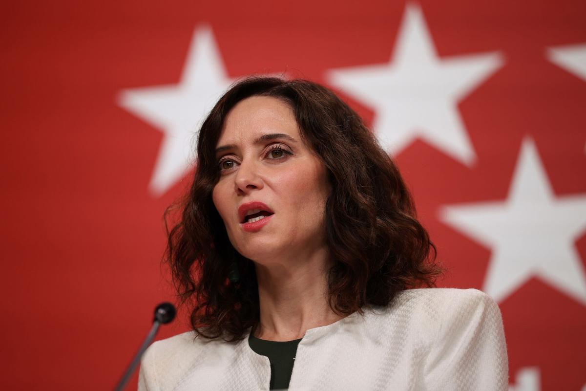 La presidenta de la Comunidad de Madrid, Isabel Díaz Ayuso.