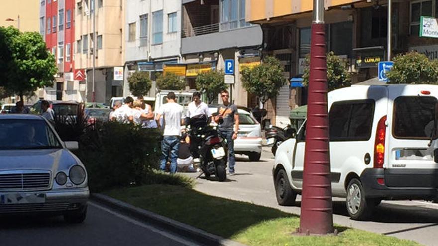 Imagen del accidente de moto en Alcalde Portanet // FARO