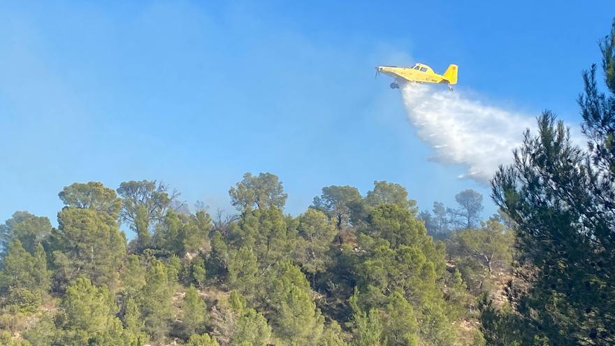 Los bomberos dan por controlado un incendio en Olocau