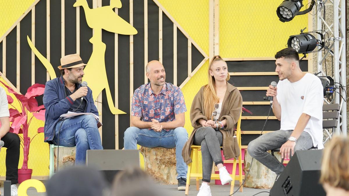 Eloy Domínguez e os protagonistas de Rompente