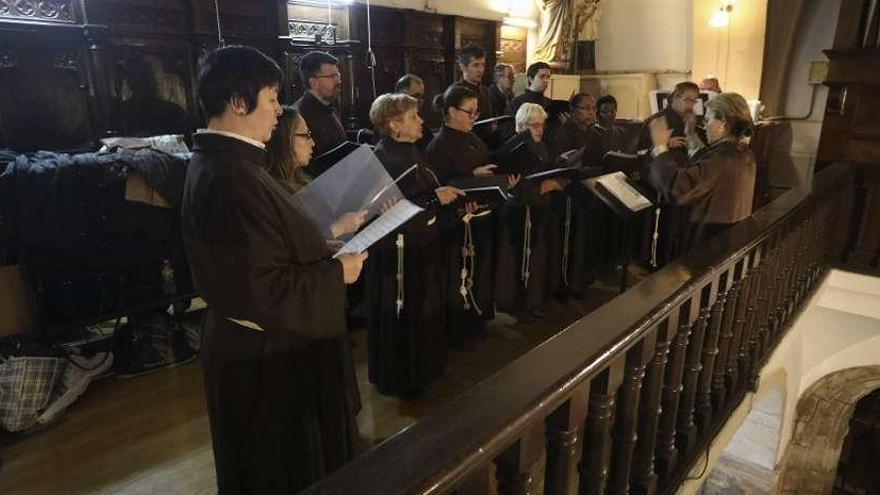 Concierto, ayer, en la iglesia de San Antonio.