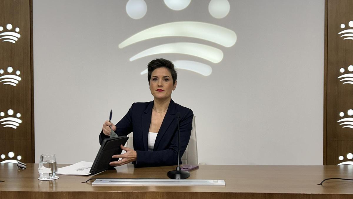 La presidenta de la Diputación de Badajoz, Raquel del Puerto, este viernes.