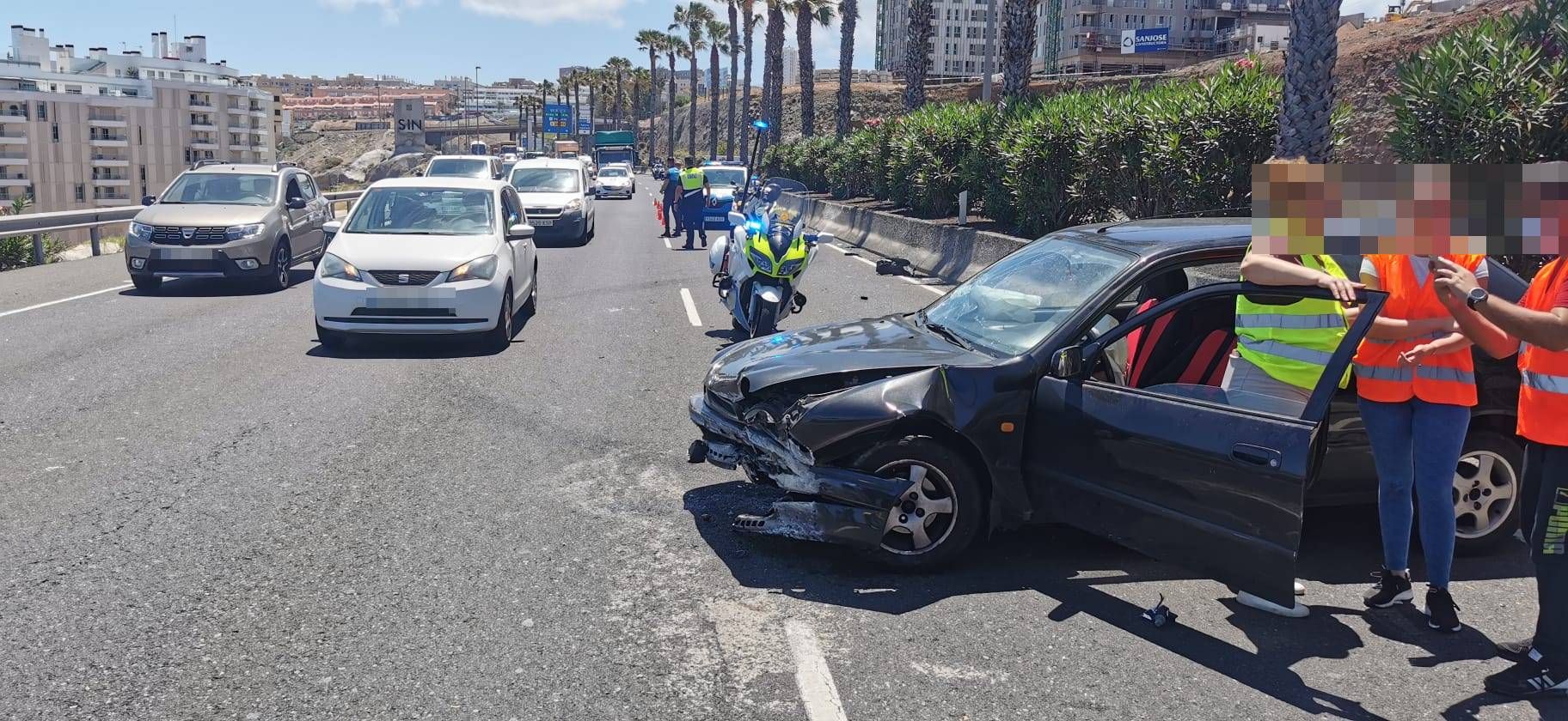 Colisión en la autovía del Norte