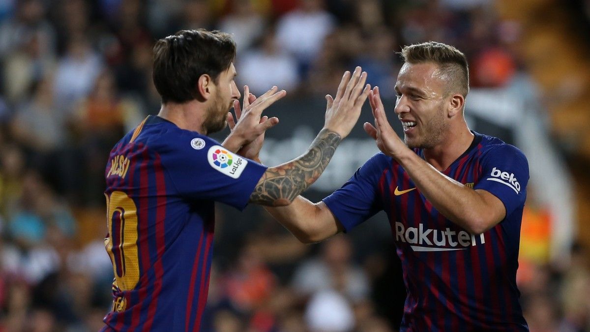 Arthur coincidió con Leo Messi en el FC Barcelona