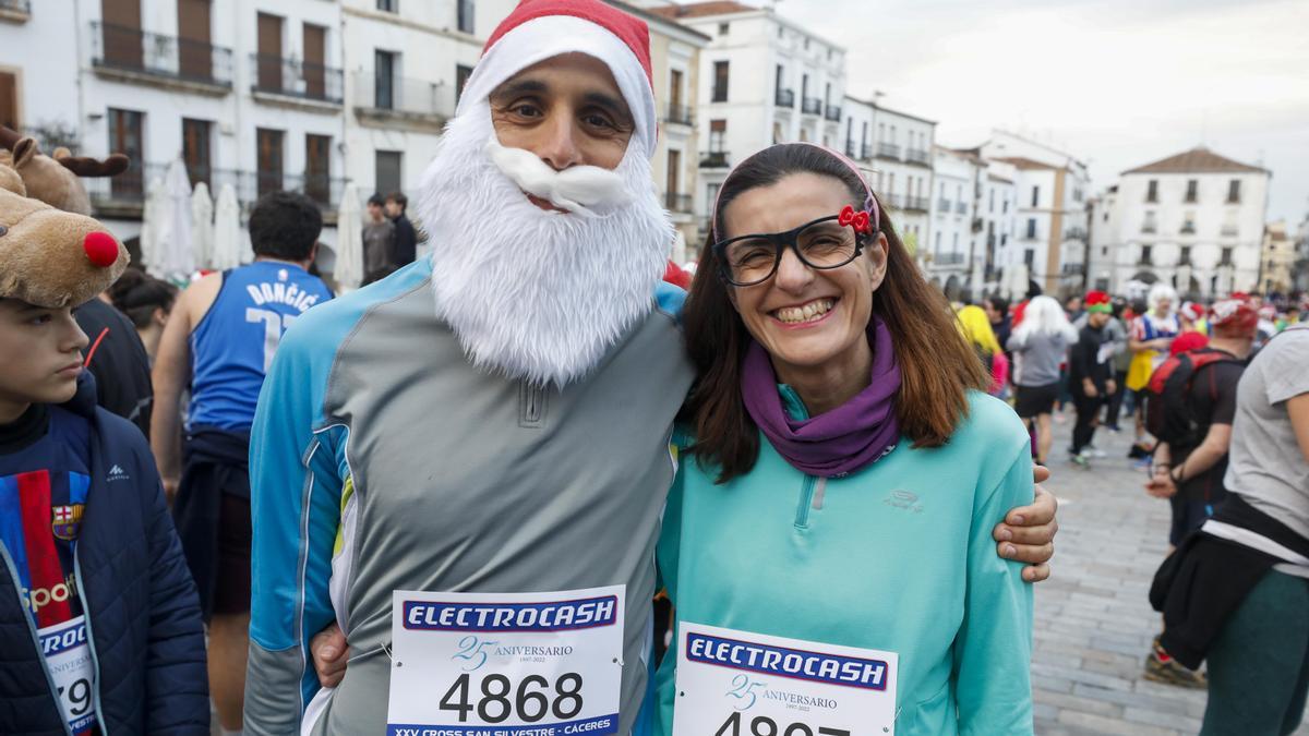 Participantes en la carrera de San Silvestre en Cáceres.