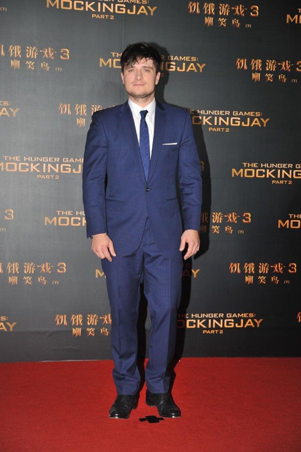 Josh Hutcherson, en el estreno de Los juegos del hambre. Sinsajo - Parte 2 en Pekín.