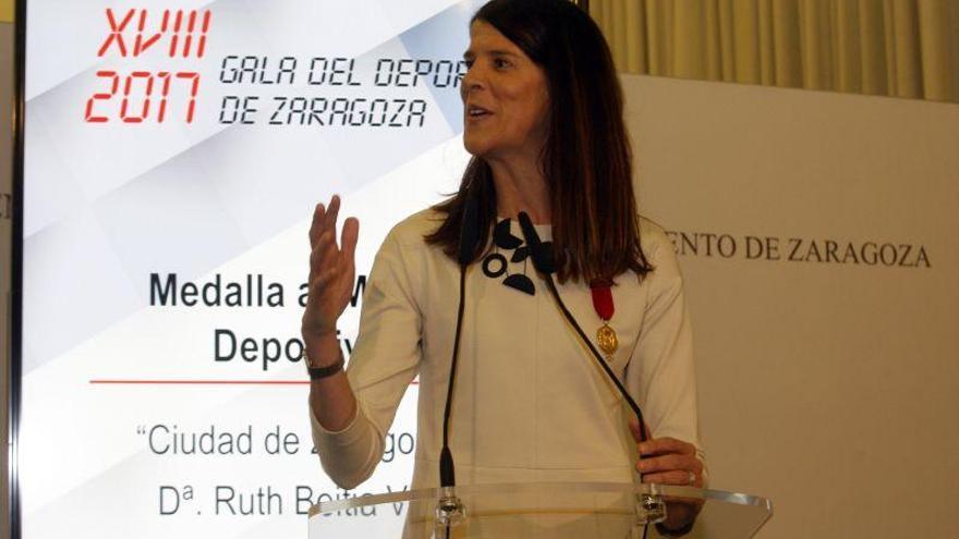 Ruth Beitia afirma que su compromiso ahora es transmitir los valores del deporte