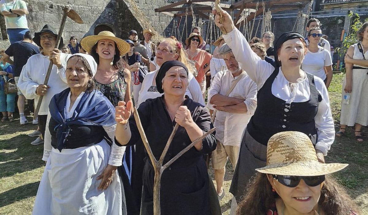 Las mujeres también tuvieron protagonismo en las escenifiaciones. | CEDIDA