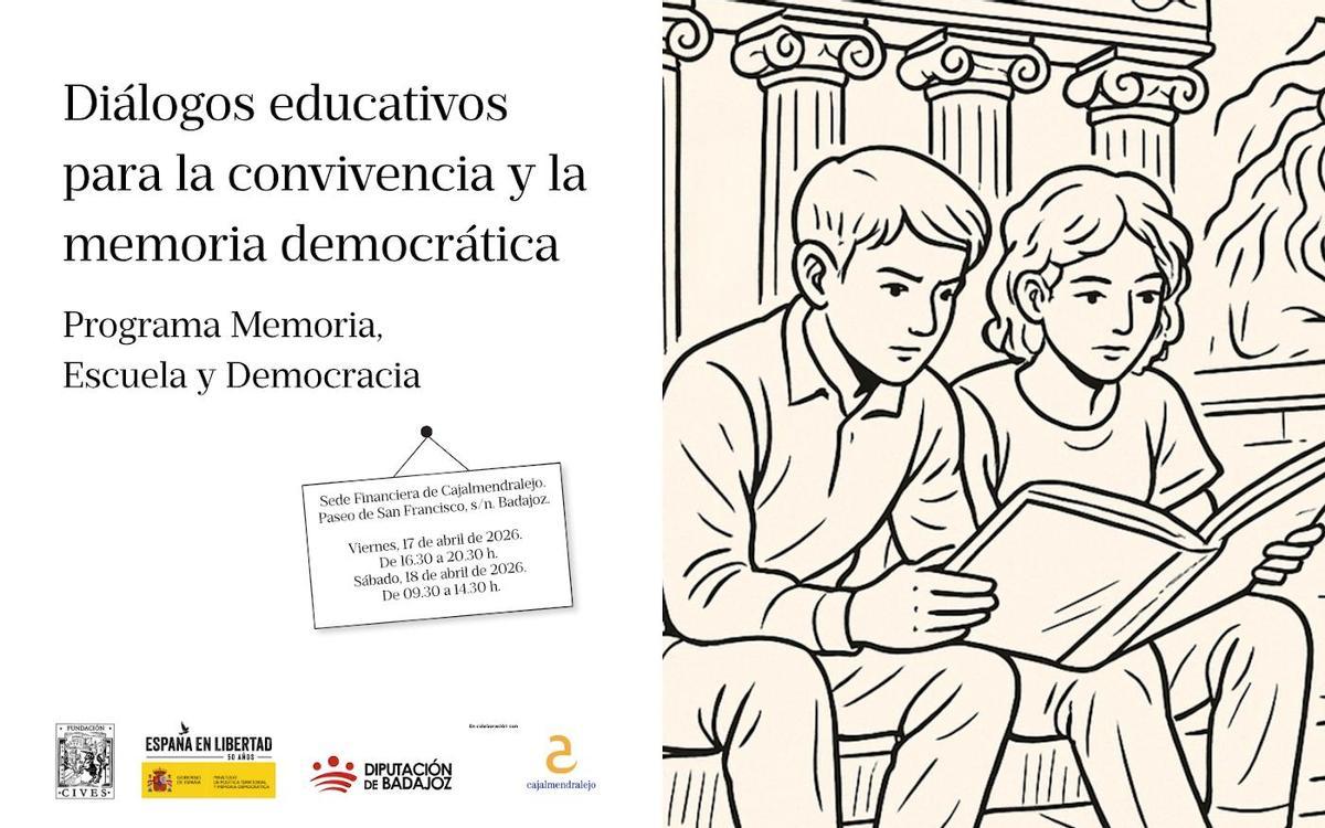 Cartel de ‘Diálogos educativos para la convivencia y la memoria democrática’