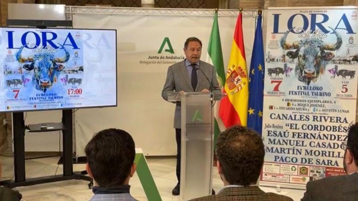 Presentación del festival taurino de Lora del Río