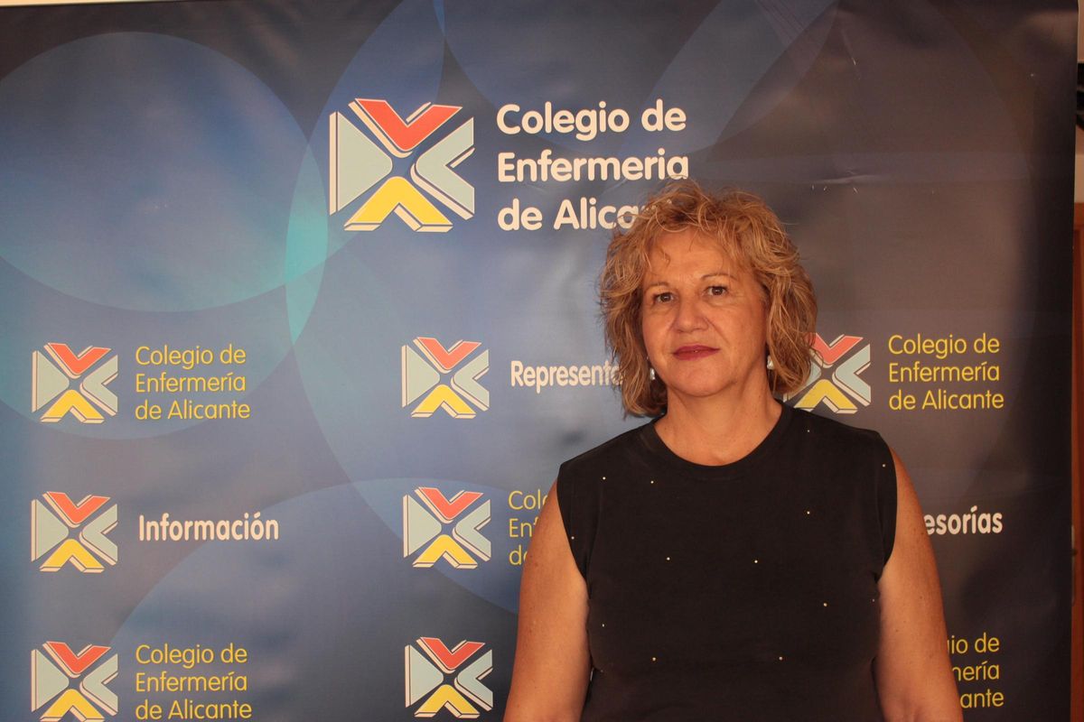 Montserrat Angulo Perea, presidenta del Colegiode Enfermería de Alicante