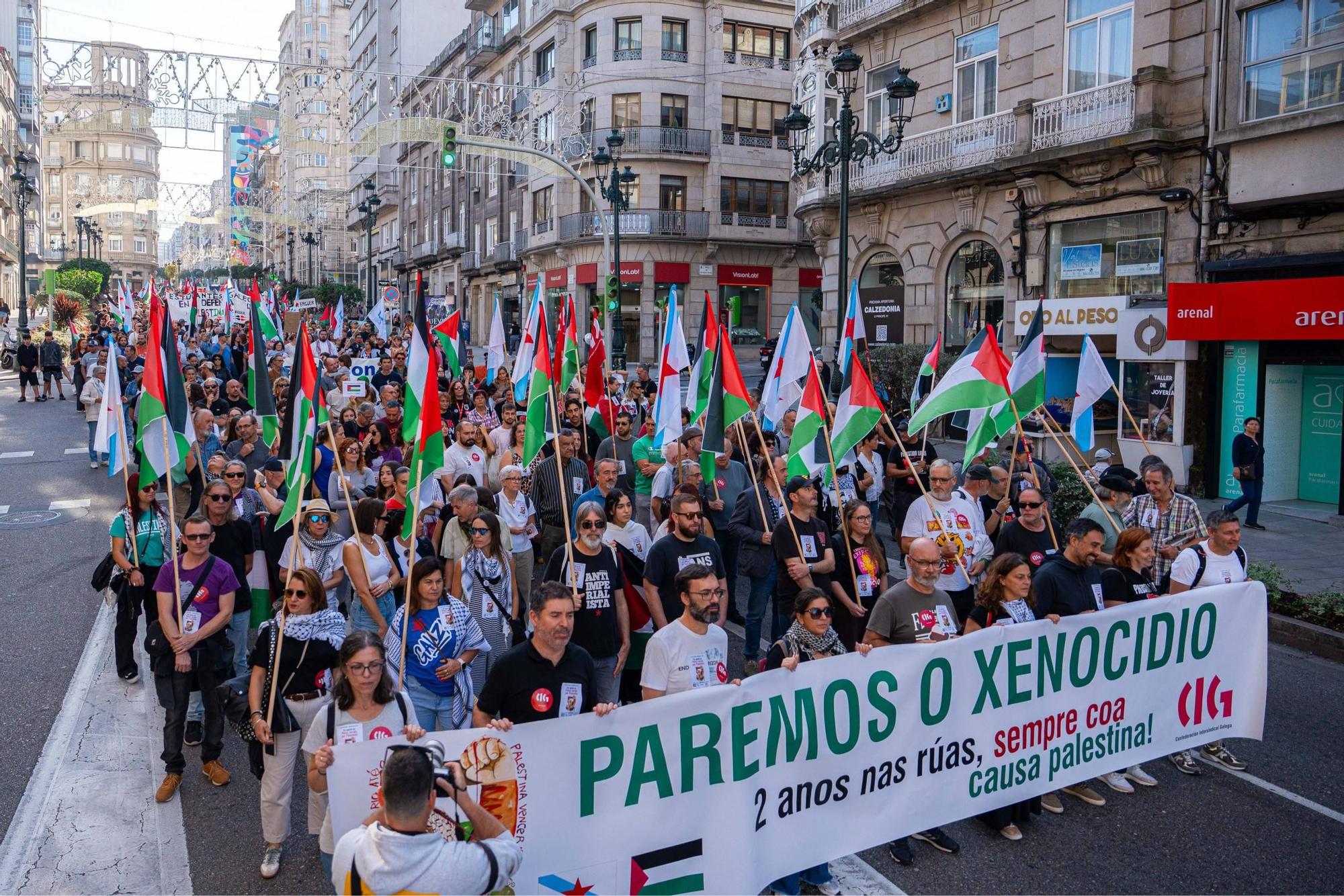Vigo continúa en pie contra el genocidio de Israel sobre Palestina