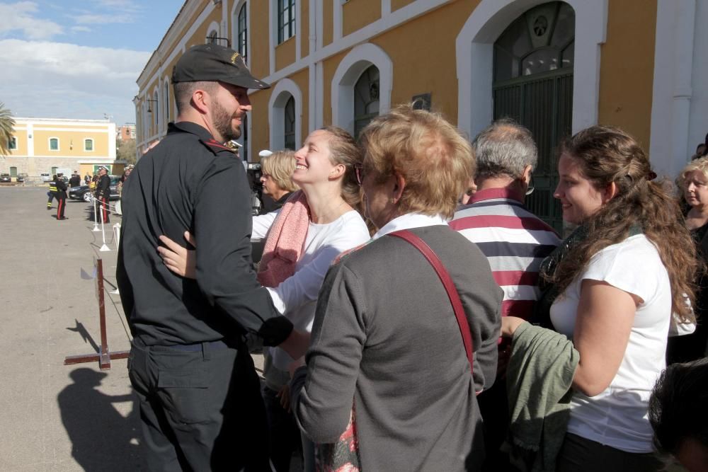 Despedida a la tripulación del Hespérides.