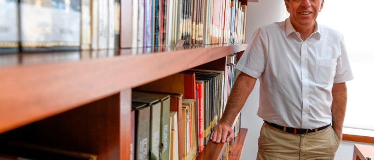 Vicente Boissier, en su despacho del Colegio Oficial de Arquitectos de Gran Canaria.