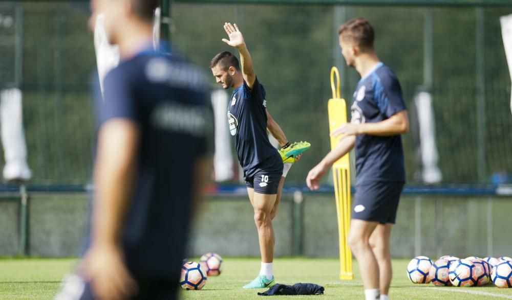 Andone y Fayçal se suman a los entrenamientos