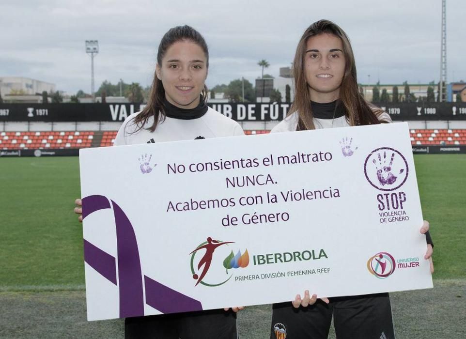 El Valencia Femenino apoya el Día Internacional contra la violencia de género