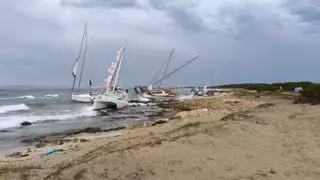 La DANA golpea con fuerza Formentera