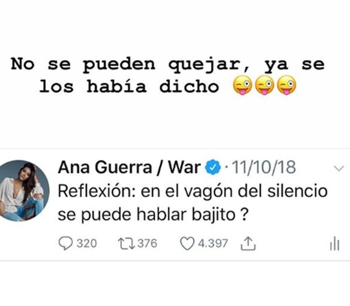 Ana Guerra dando pistas sobre su single