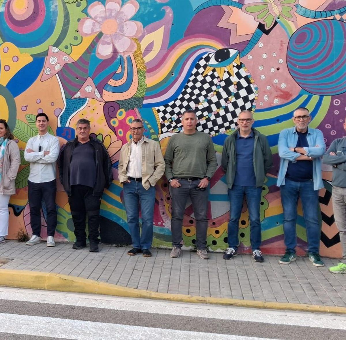 Alcaldes de Montserrat, Real y Montroi en una protesta reciente.