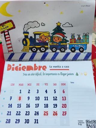 Una de las páginas del calendario