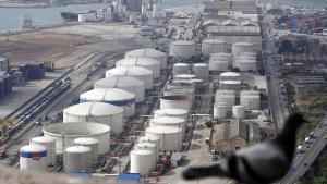 Muelle de contenedores inflamables del Puerto de Barcelona