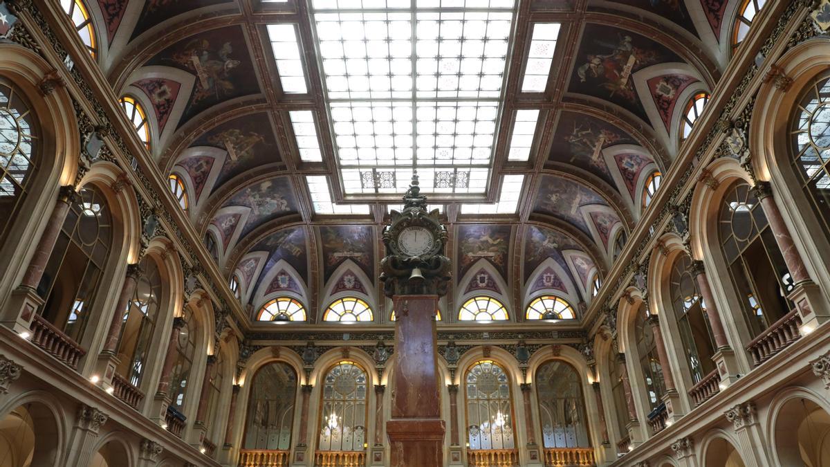 Interior del Palacio de la Bolsa de Madrid