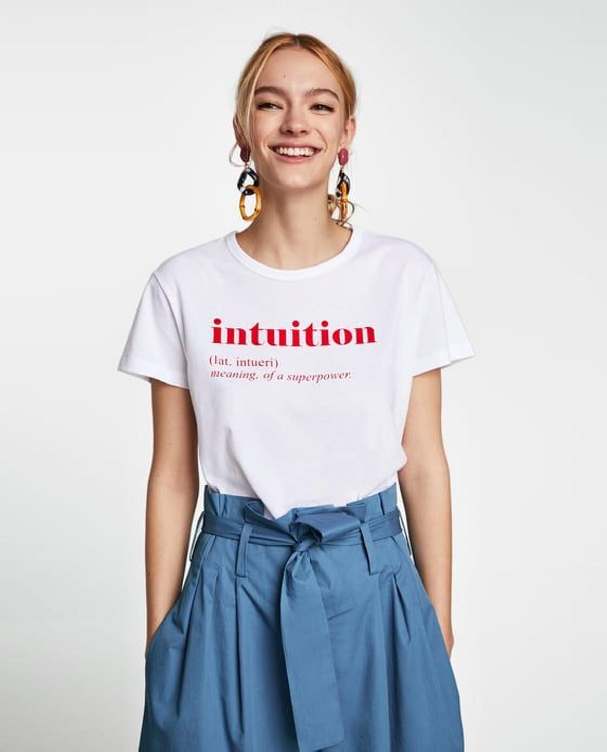 Camiseta 'INTUITION' de Zara