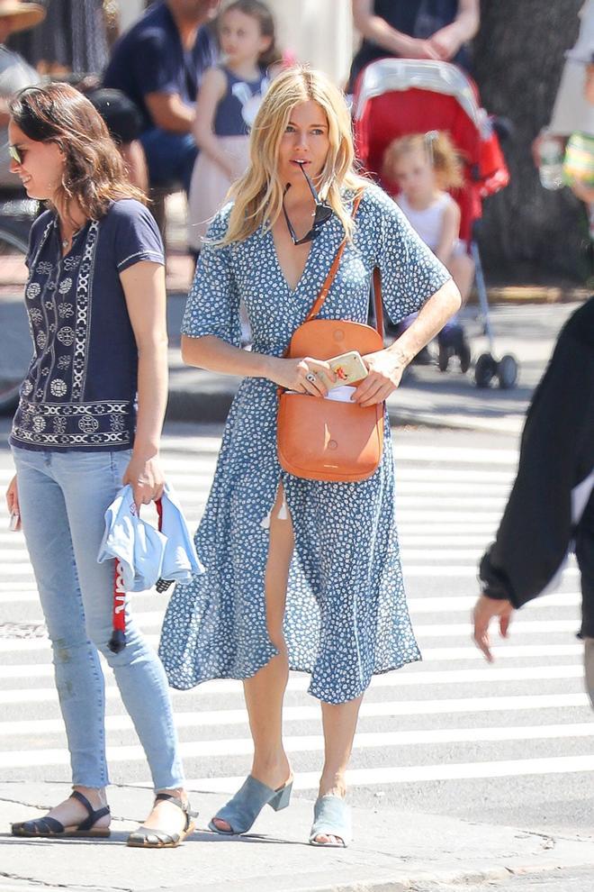 Sienna Miller en Nueva York.