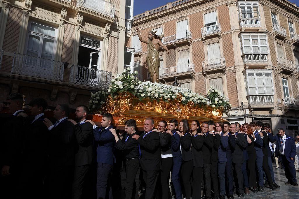 Procesión Extraordinaria del Resucitado en Cartagena por su 80 aniversario